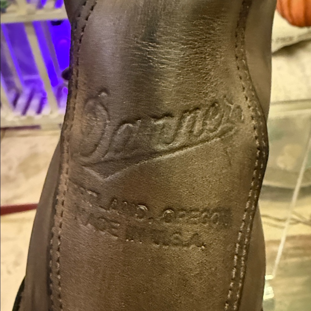 DANNER VINTAGE USA GORE-TEX BROWN LEATHER WORK CHORE LACE UP TRUCKER BOOTS 10EE - Picture 11 of 11